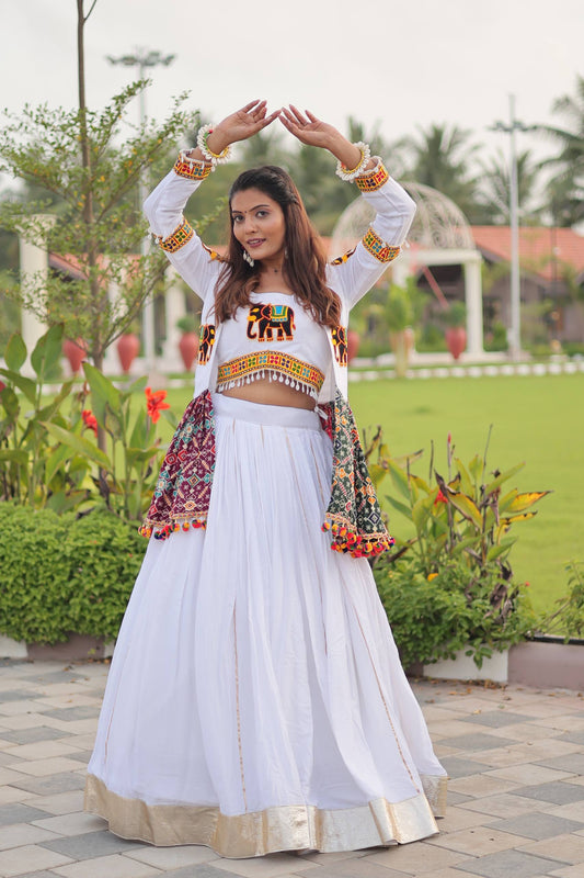 Navratri Special Gamathi Work Lehenga choli