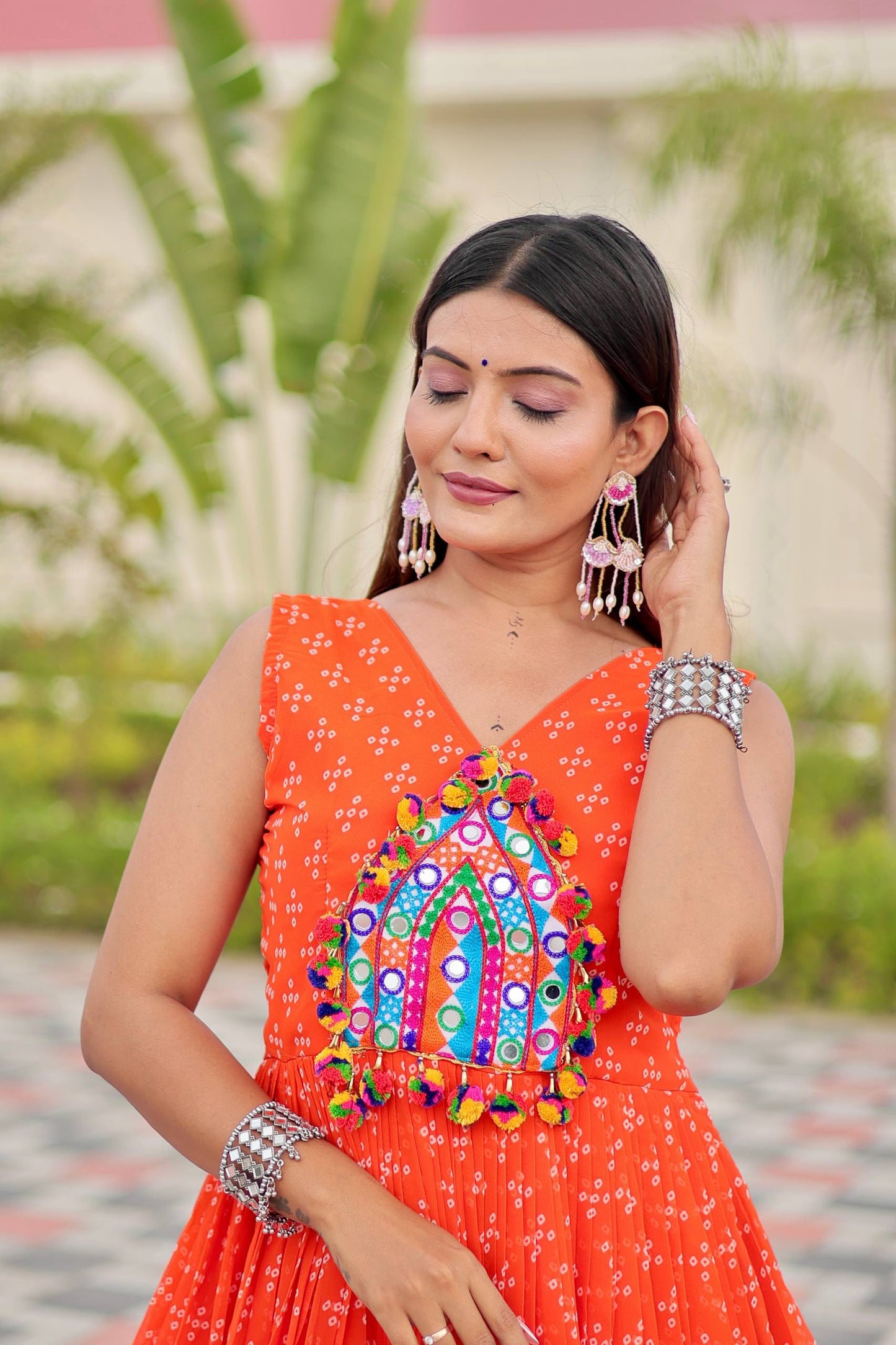 Navratri Special Gamathi Work Gown