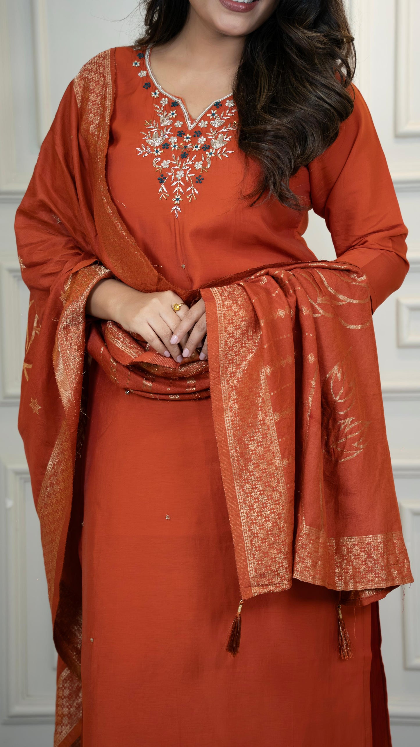 New Designers Kurti Pent Dupatta Set