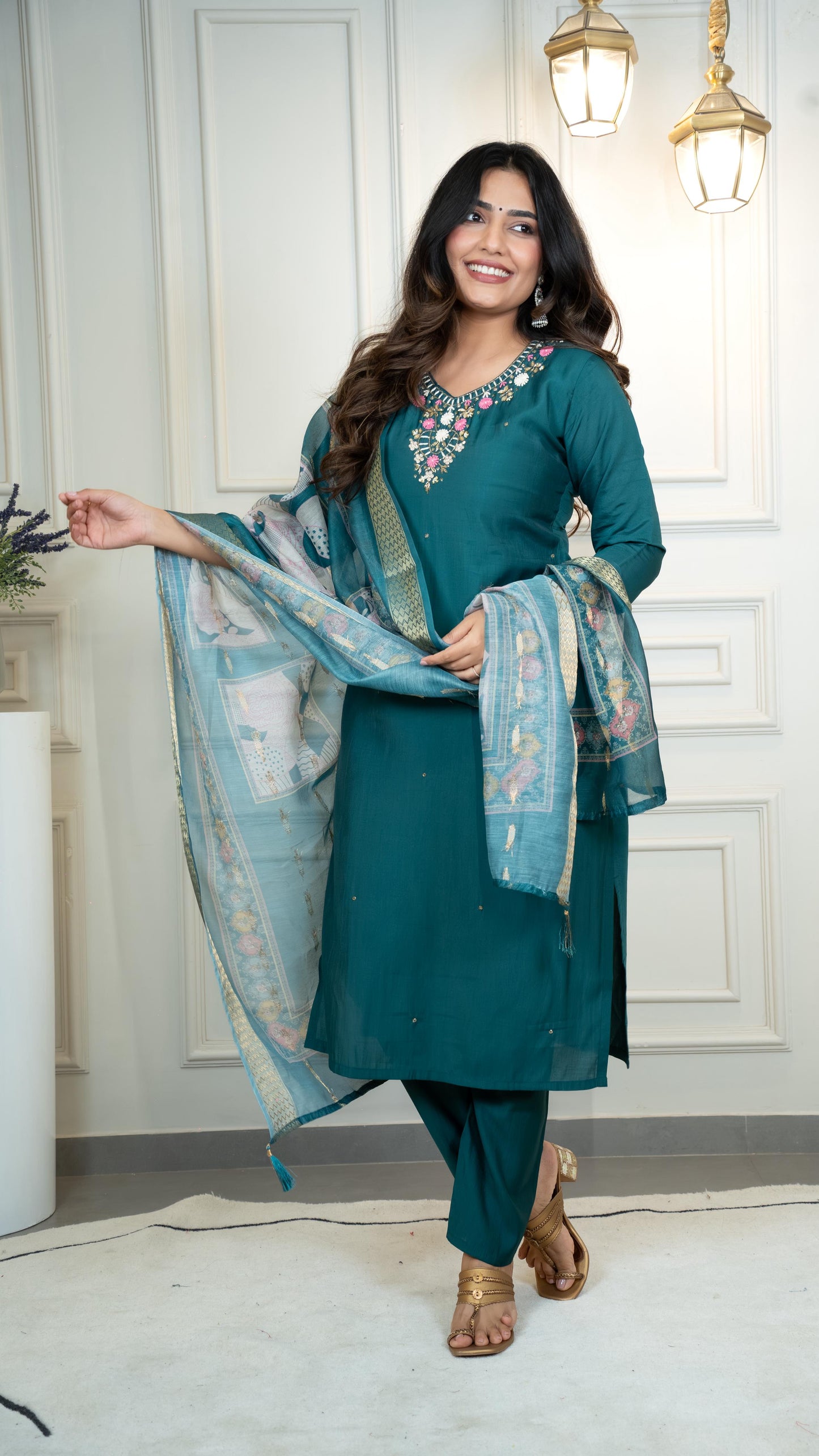 Launching New Designers Kurti Pent Dupatta Set