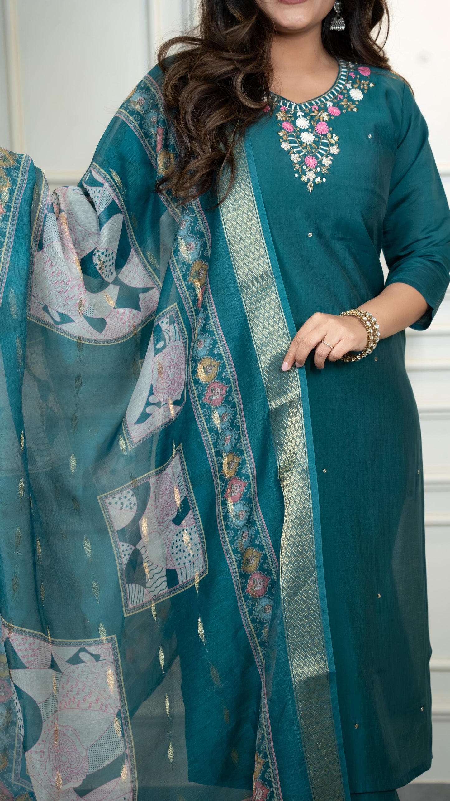 Launching New Designers Kurti Pent Dupatta Set