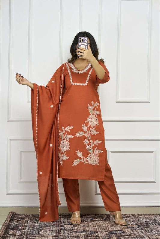 Kurti Pent Dupatta Set
