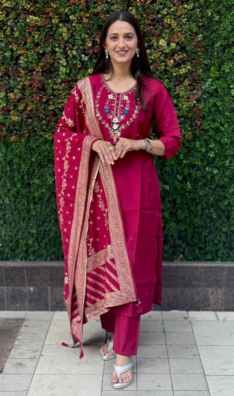 Kurti Pent Dupatta Set