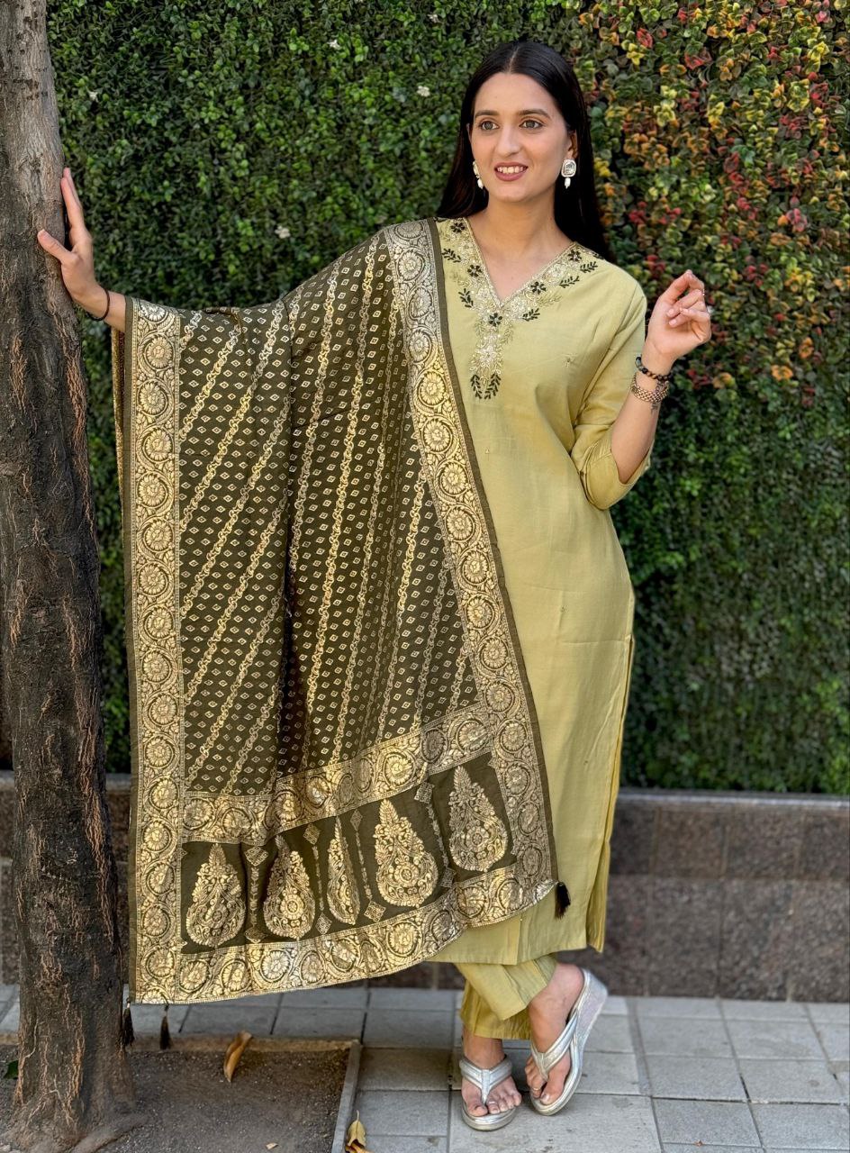 Kurti Pent Dupatta Set