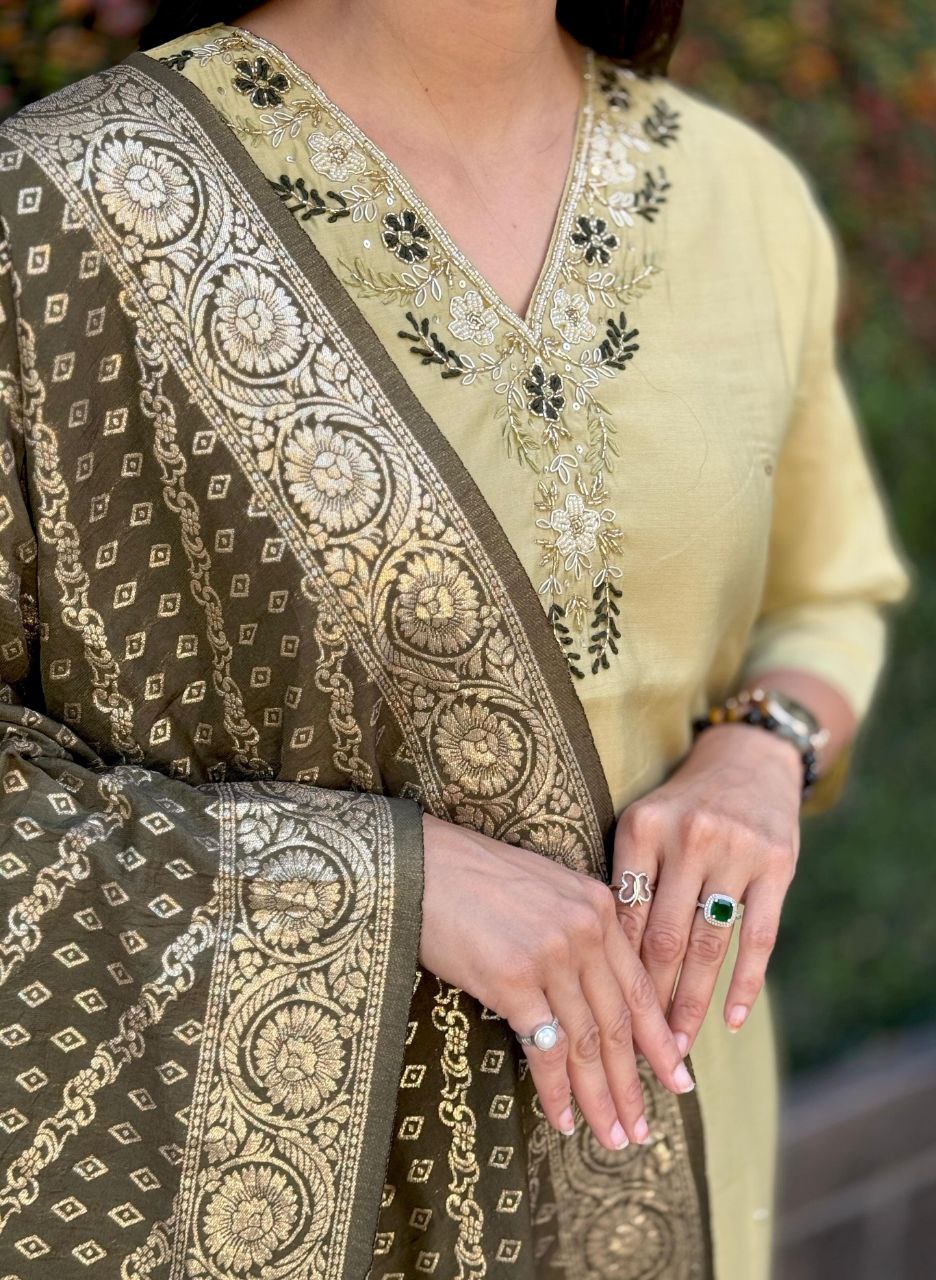 Kurti Pent Dupatta Set
