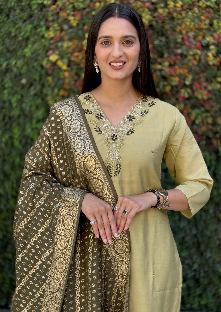 Kurti Pent Dupatta Set