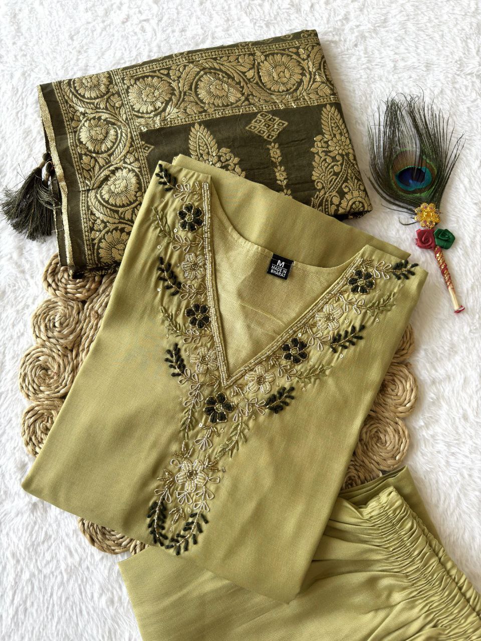 Kurti Pent Dupatta Set