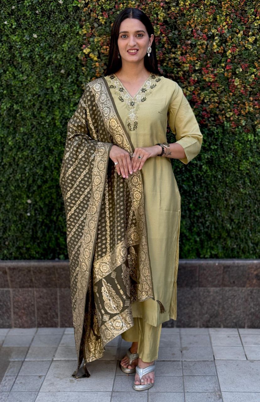 Kurti Pent Dupatta Set