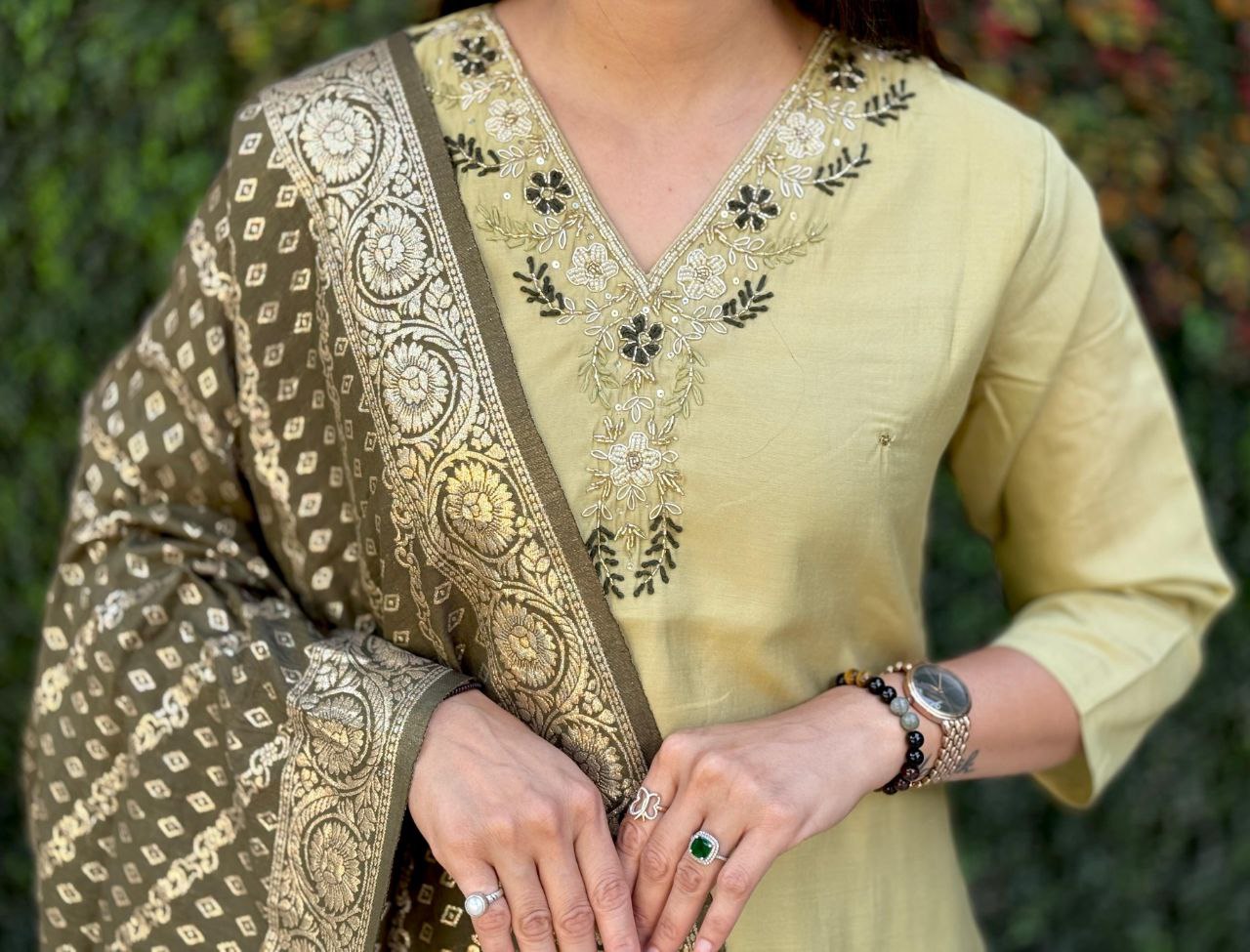 Kurti Pent Dupatta Set