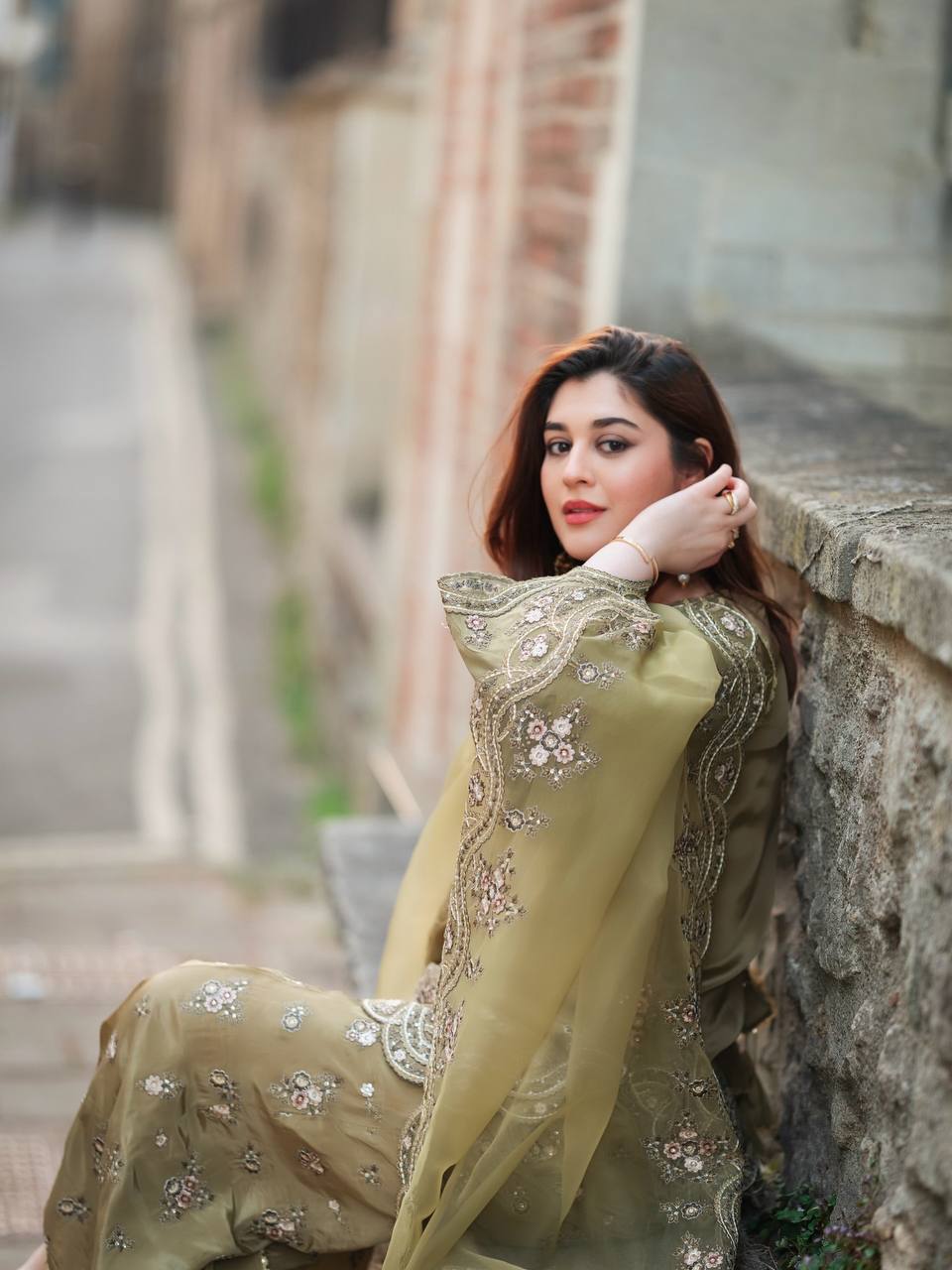 French Crep Silk Top-Bottom And Dupatta Set
