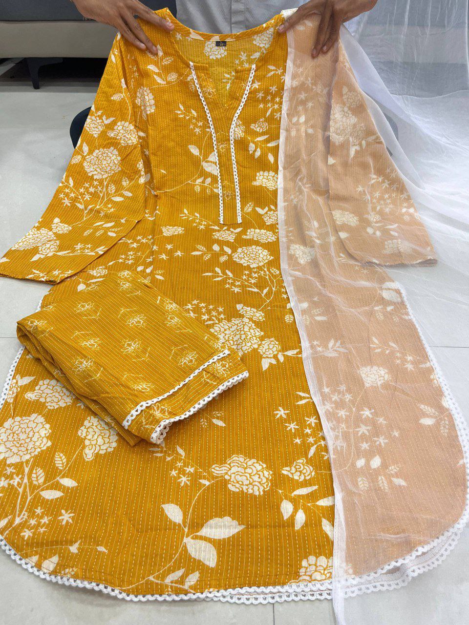 PURE KATHA COTTON SUIT SET