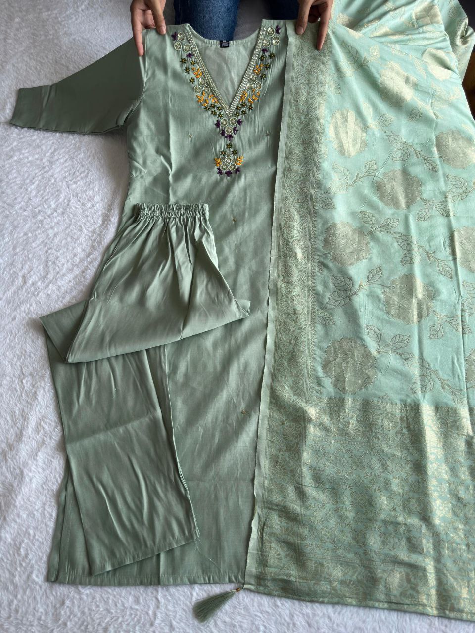 Designers Kurti Pent Dupatta Set
