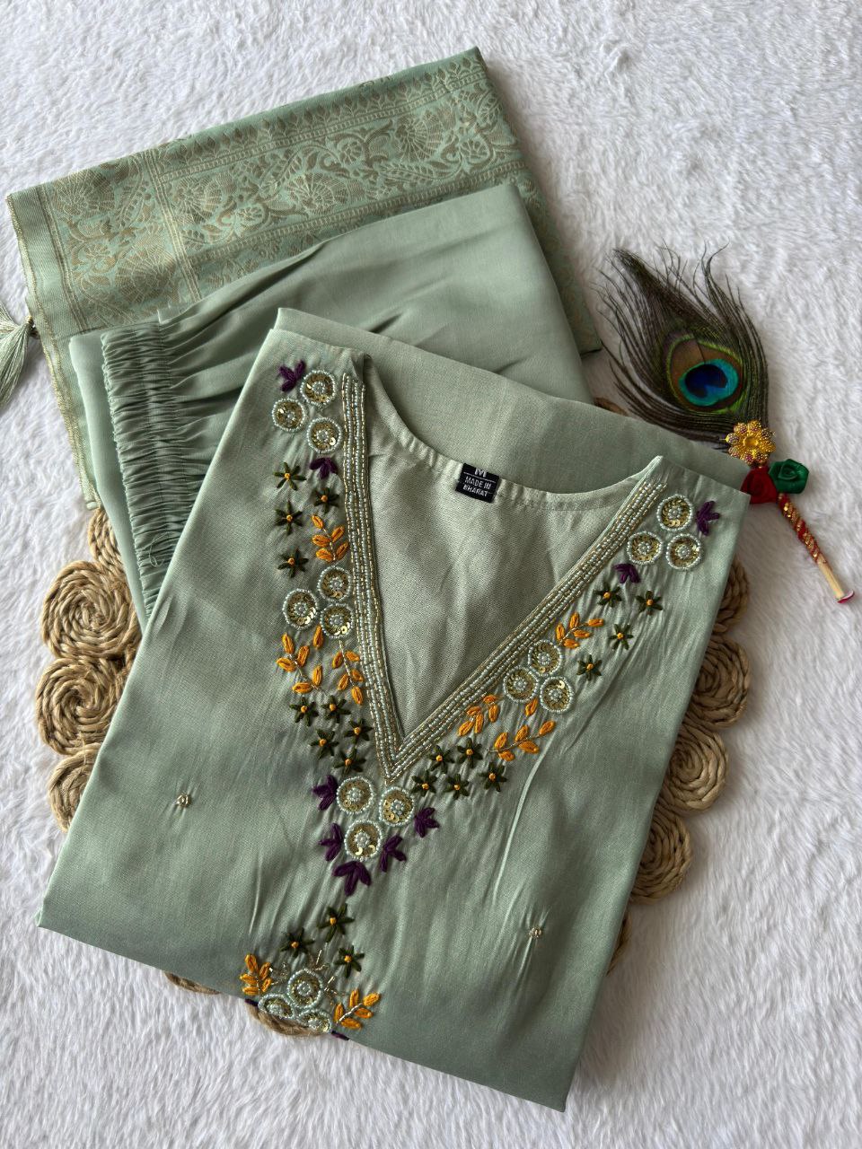 Designers Kurti Pent Dupatta Set
