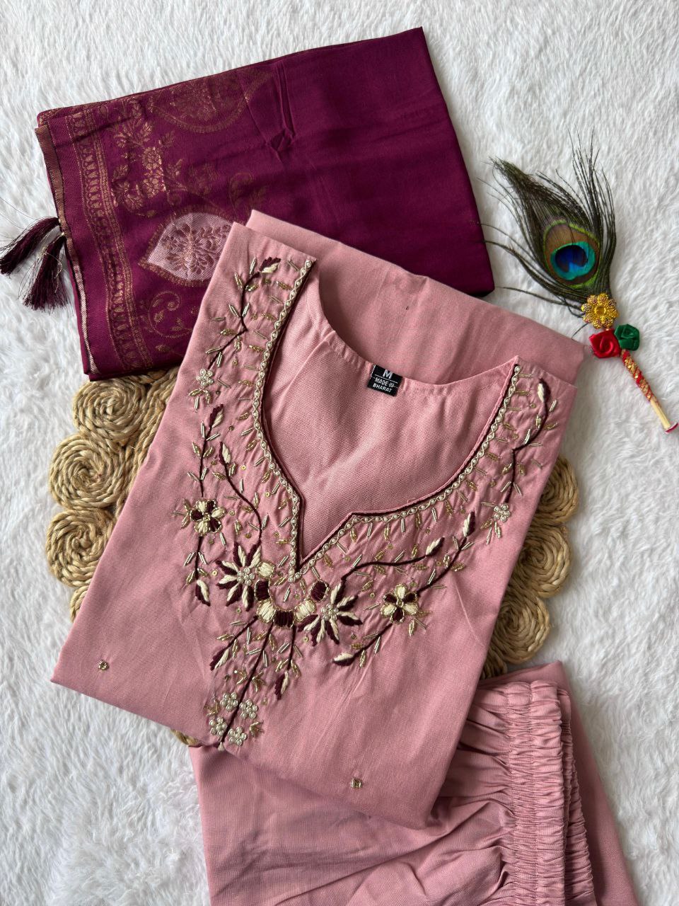 New Designers Kurti Pent Dupatta Set