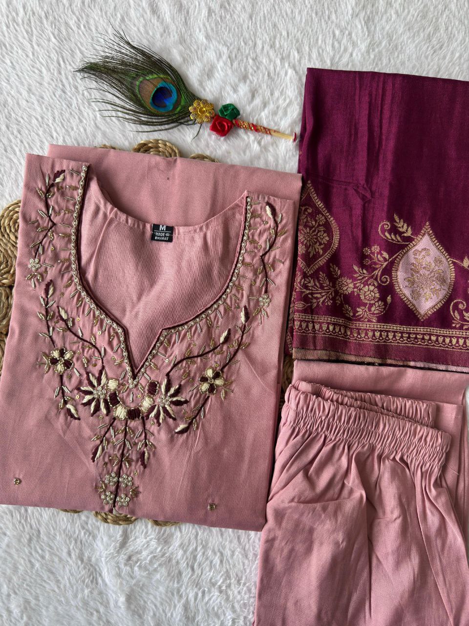 New Designers Kurti Pent Dupatta Set