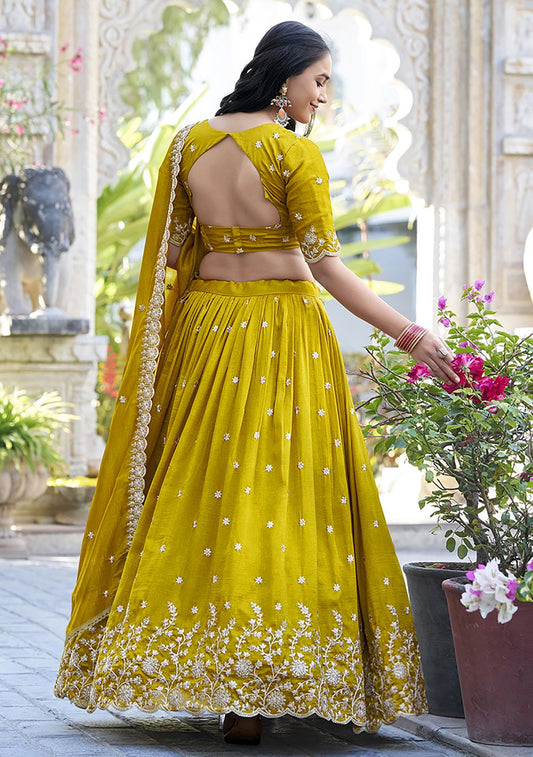 Embellished Semi Stitched Lehenga Choli