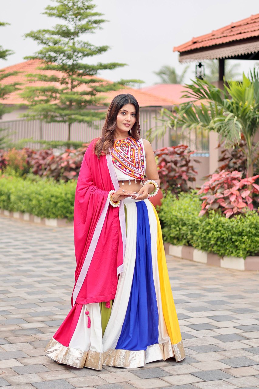 Launching Navratri Special Gamathi Work Lehenga choli