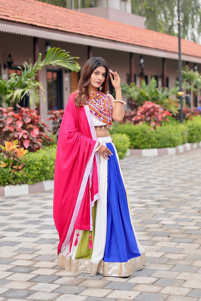 Launching Navratri Special Gamathi Work Lehenga choli