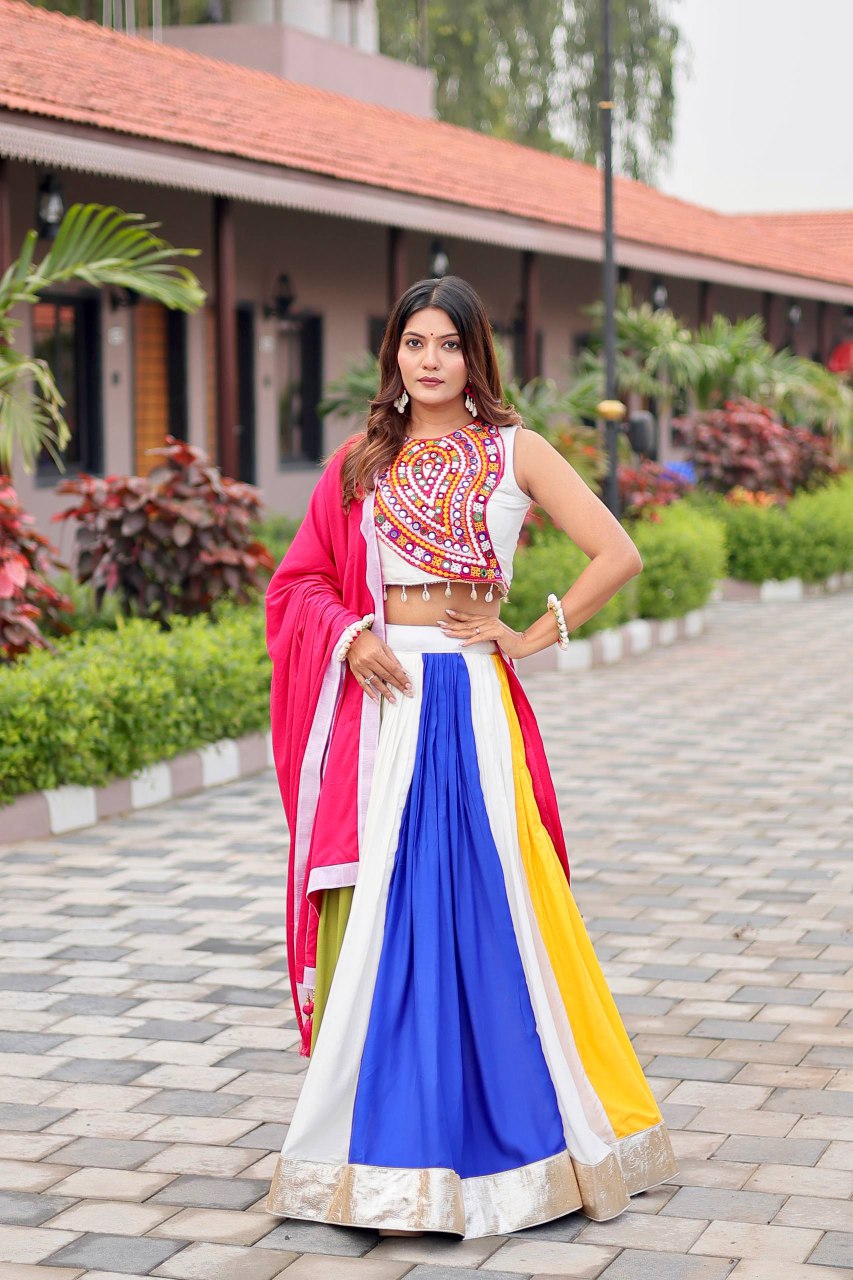 Launching Navratri Special Gamathi Work Lehenga choli
