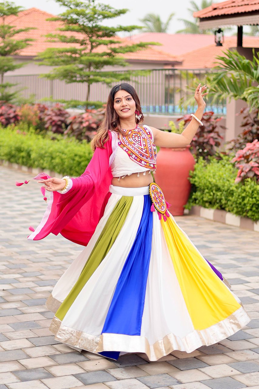 Launching Navratri Special Gamathi Work Lehenga choli