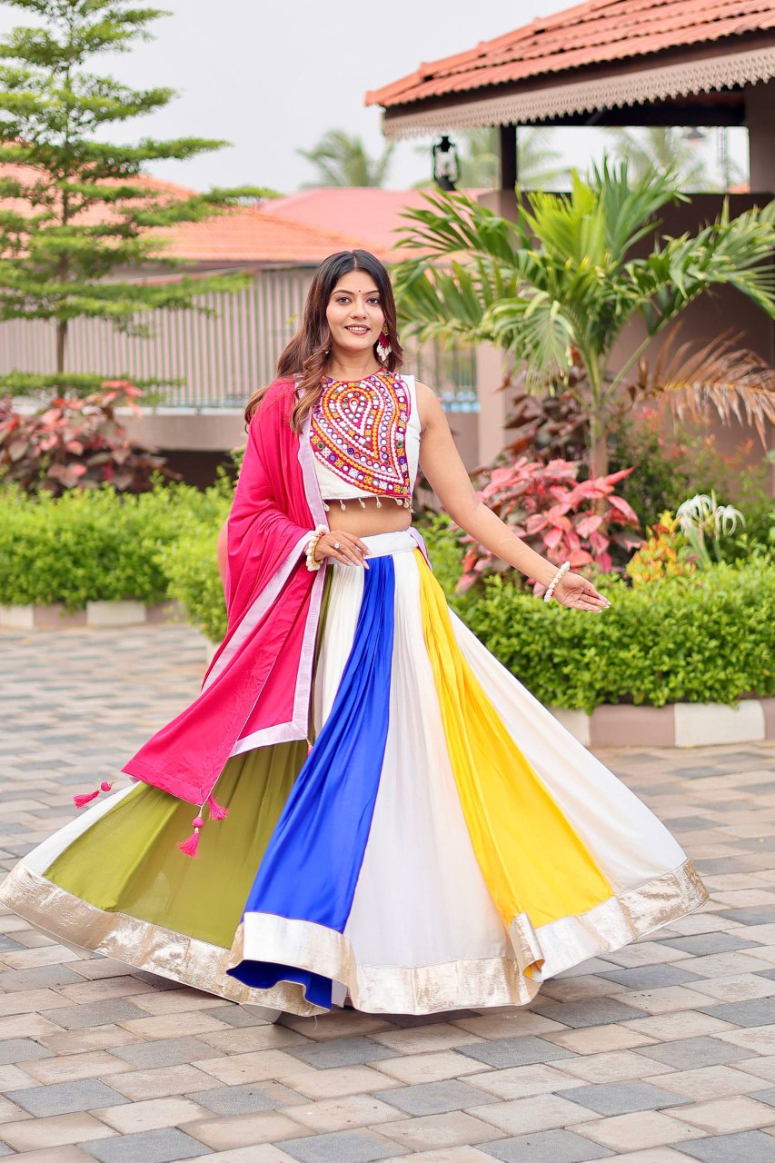 Launching Navratri Special Gamathi Work Lehenga choli