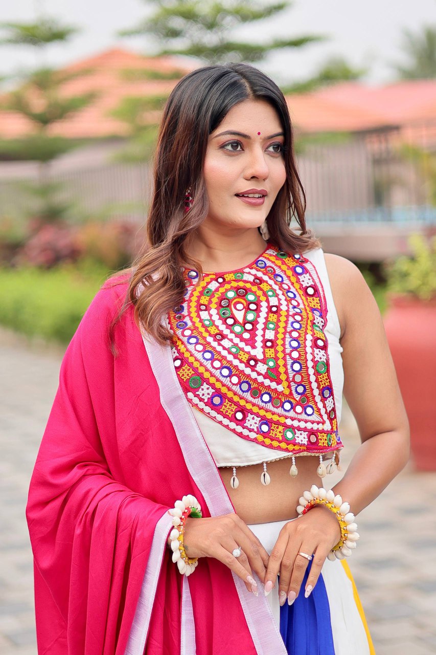 Launching Navratri Special Gamathi Work Lehenga choli