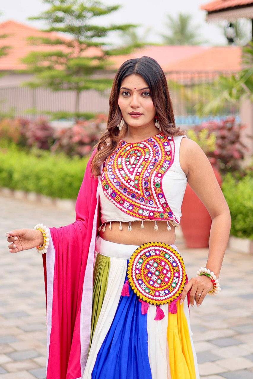 Launching Navratri Special Gamathi Work Lehenga choli