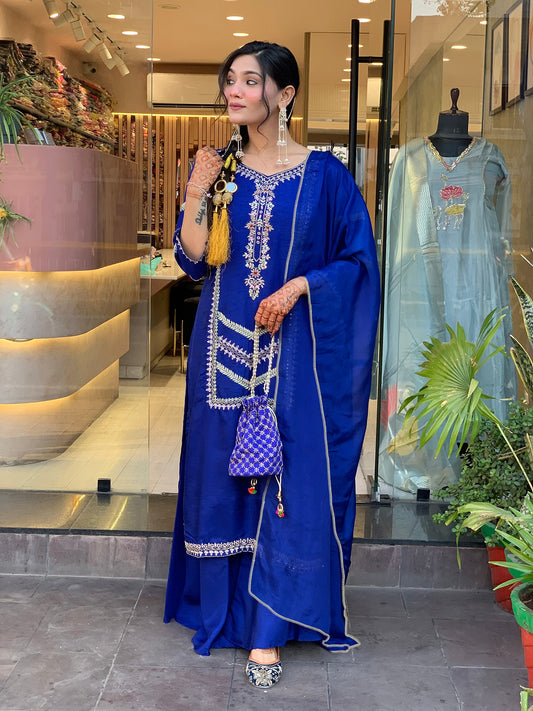 Women’s Kurta Palazzo Dupatta Set