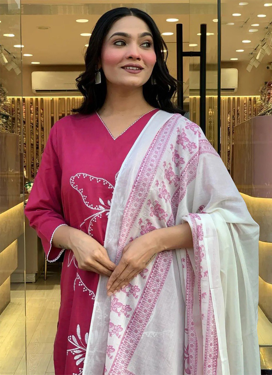 Women’s Kurta Pent Dupatta Set