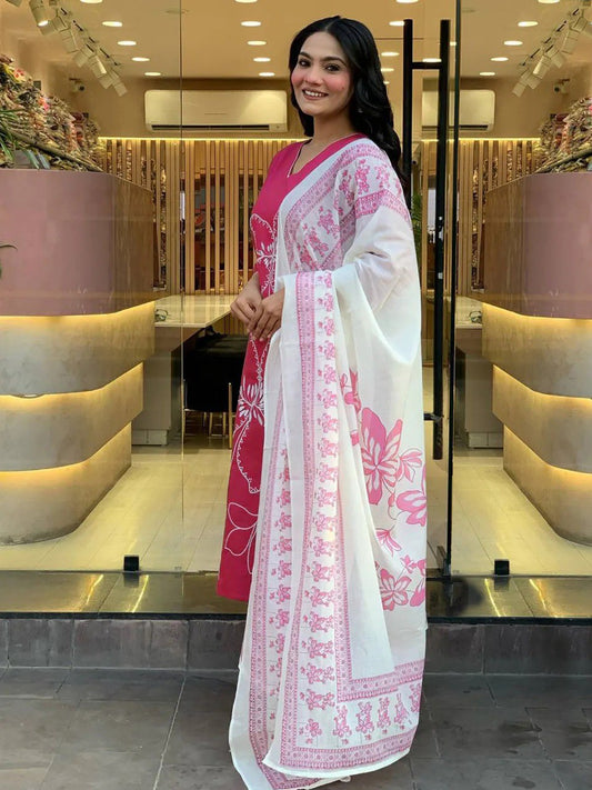 Women’s Kurta Pent Dupatta Set