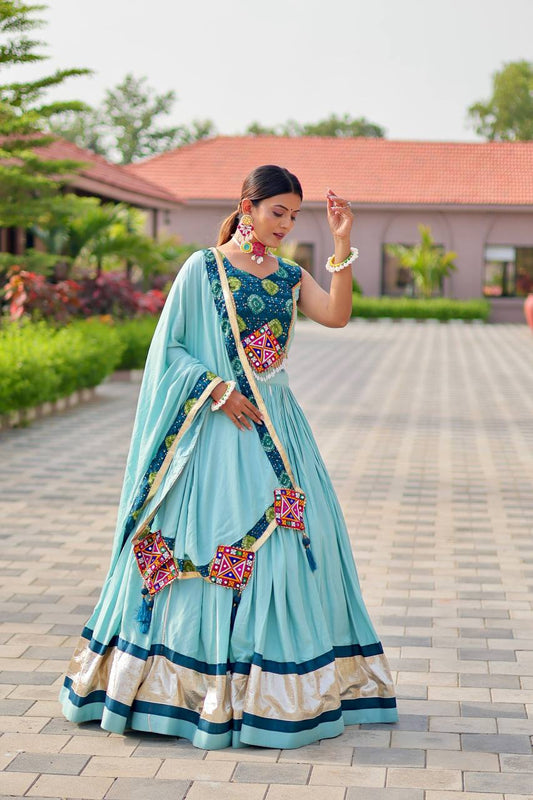 Navratri Special Gamathi Work Lehenga choli🥢👗💌💃🏿