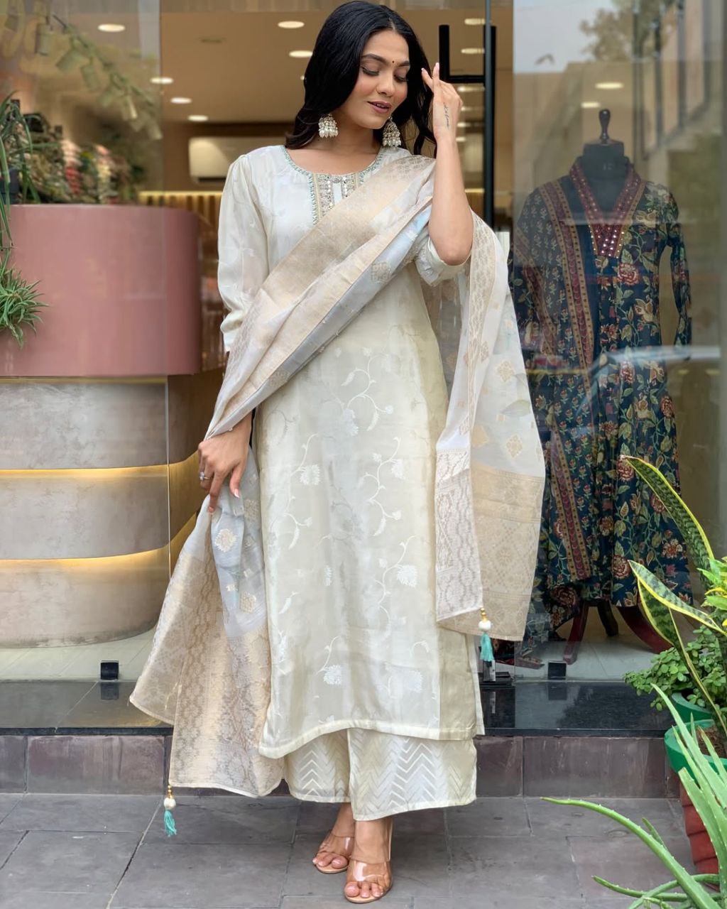 NEW ARIVELLS RASMALAI SUIT SET