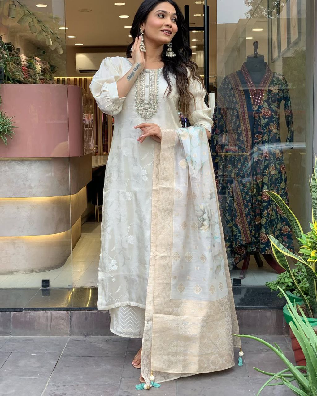 NEW ARIVELLS RASMALAI SUIT SET