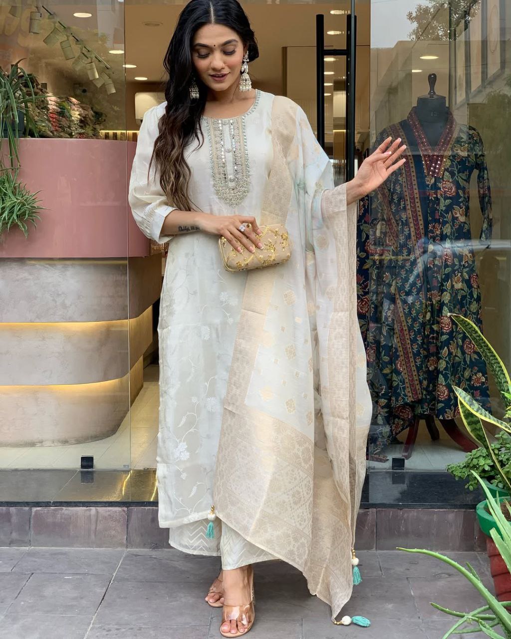 NEW ARIVELLS RASMALAI SUIT SET