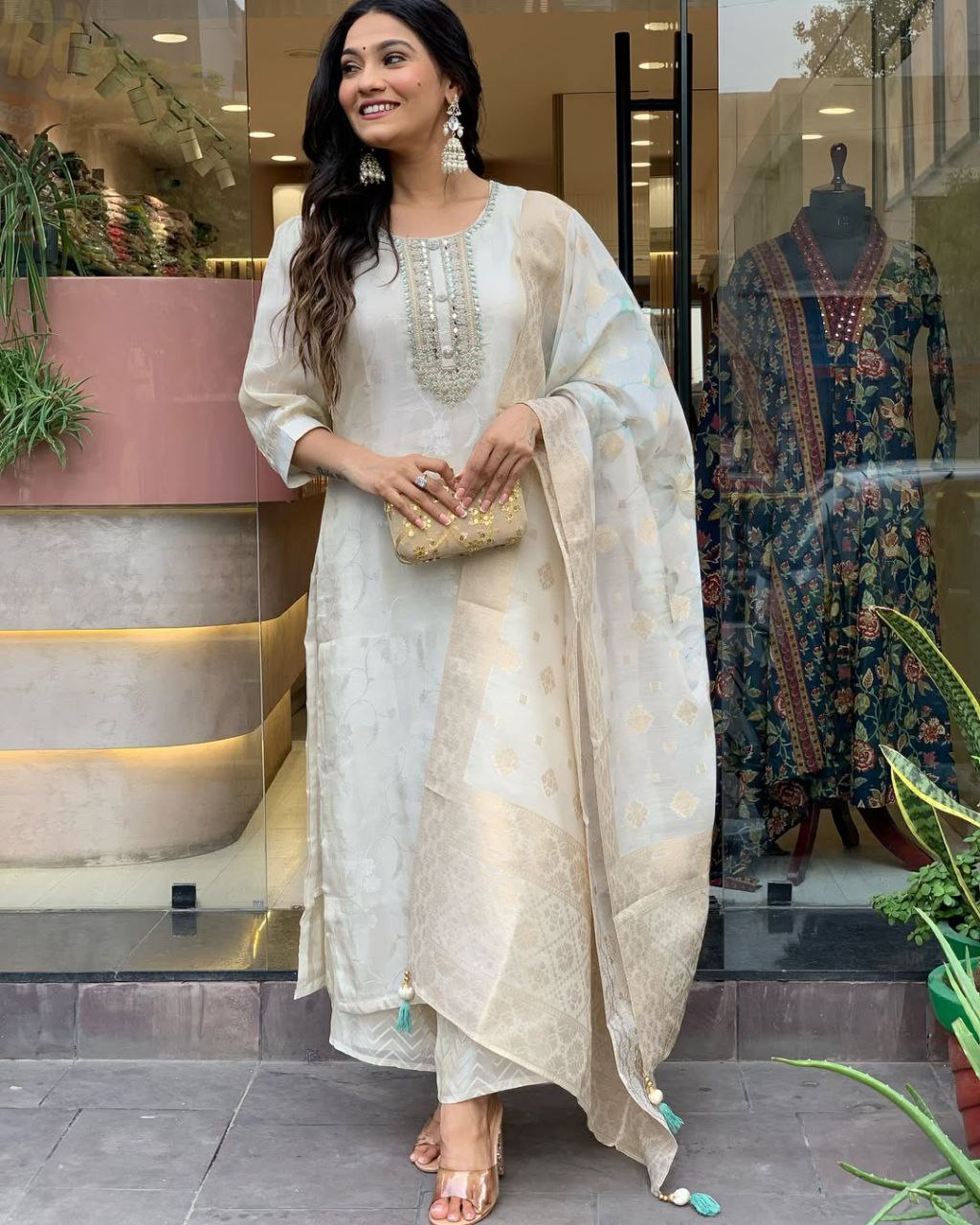 NEW ARIVELLS RASMALAI SUIT SET