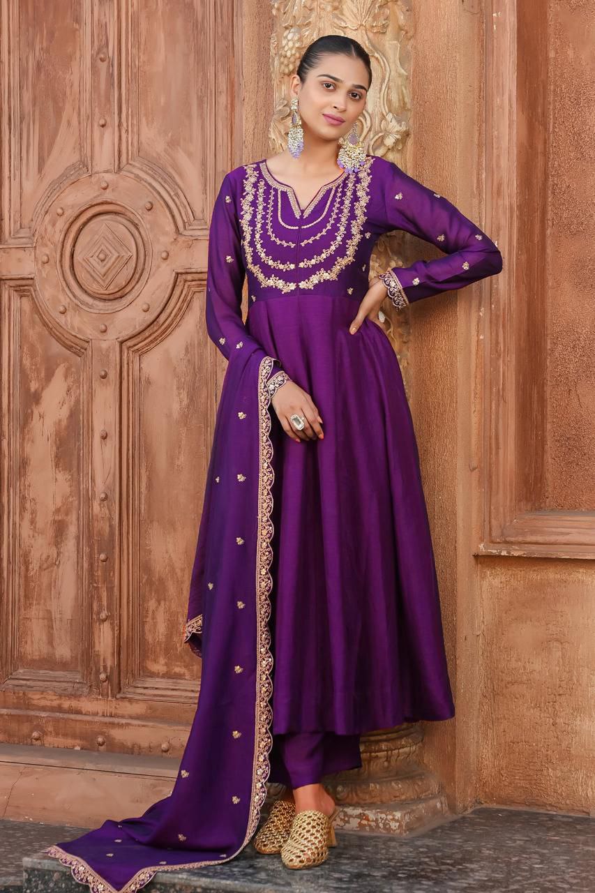 Trendy Anarkali Designers kurti Pent Set