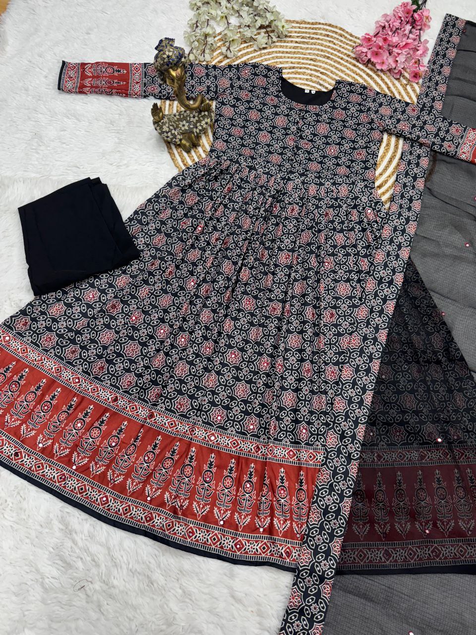 Spacial Kalamkari Gown