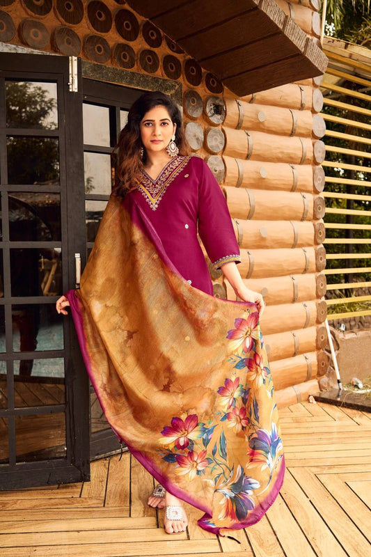 ETHNIC SET  WITH DUPATTA