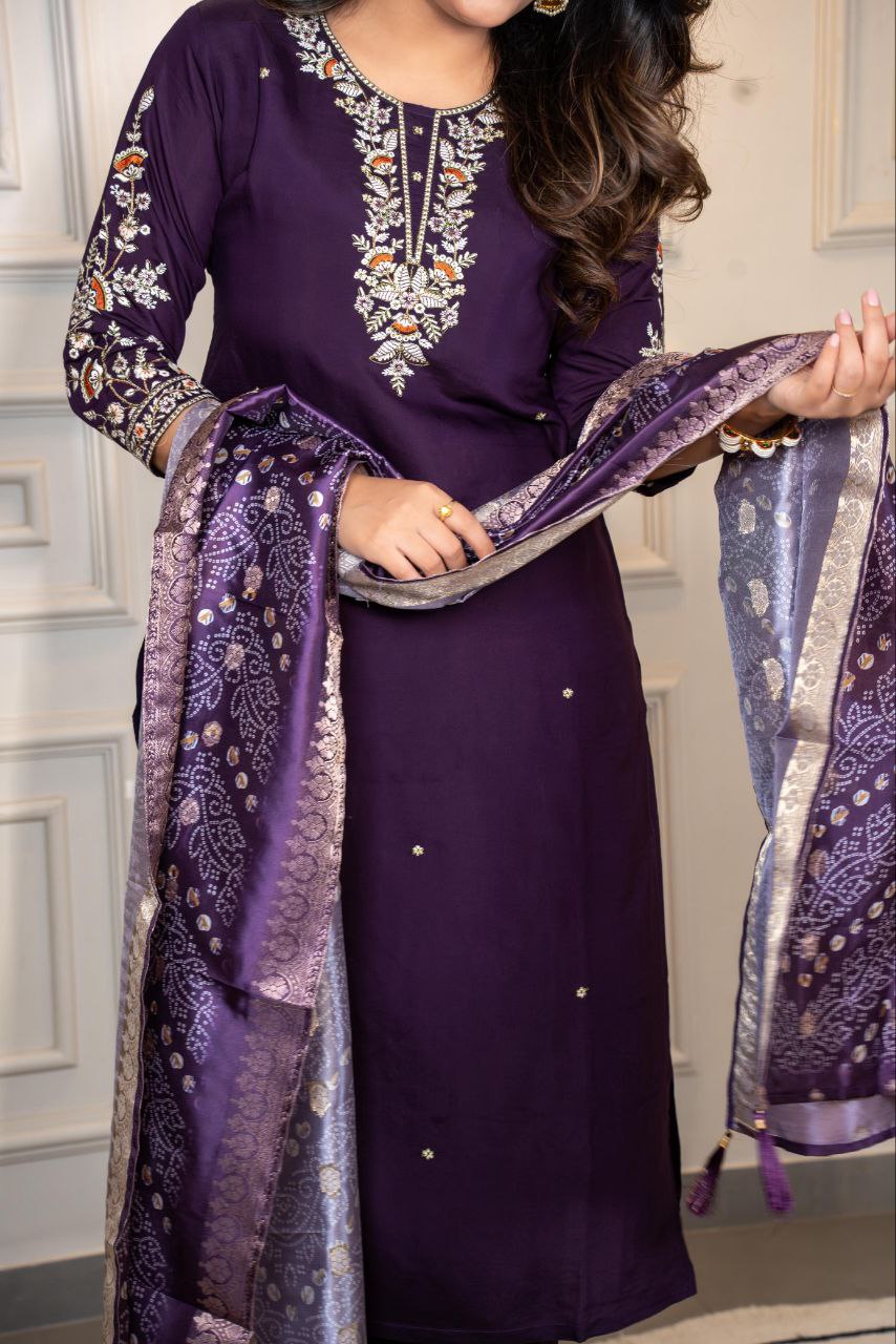 Kurti Pent Dupatta Set