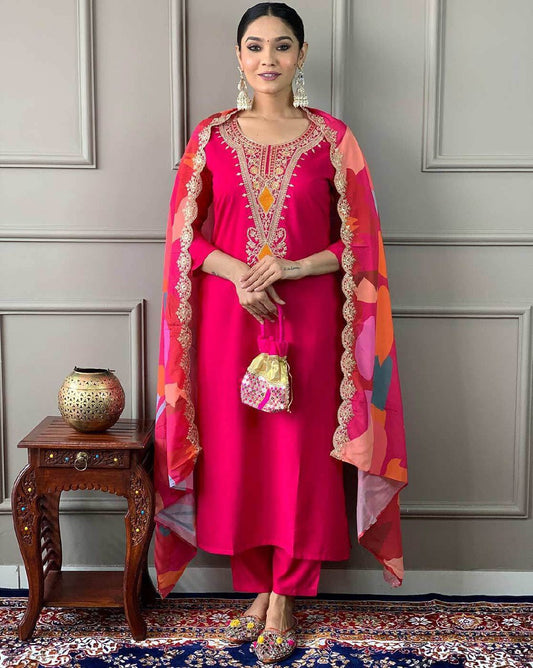 Kurta Pant Dupatta Set