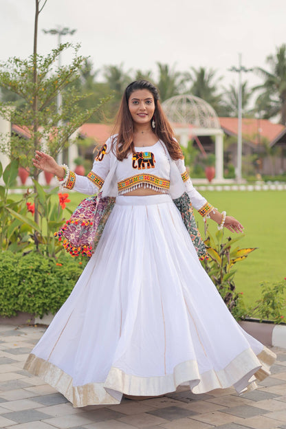 Navratri Special Gamathi Work Lehenga choli