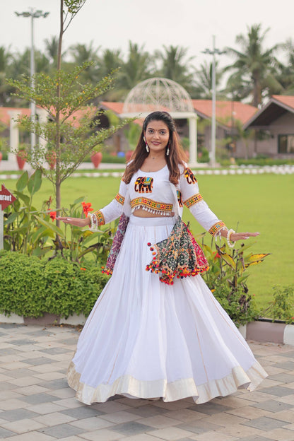 Navratri Special Gamathi Work Lehenga choli