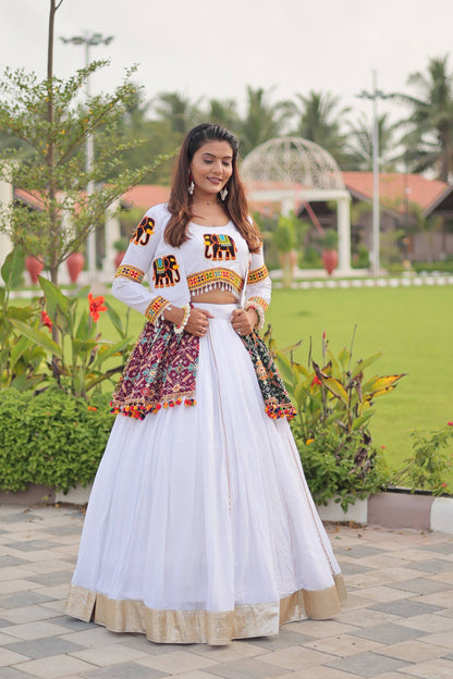 Navratri Special Gamathi Work Lehenga choli