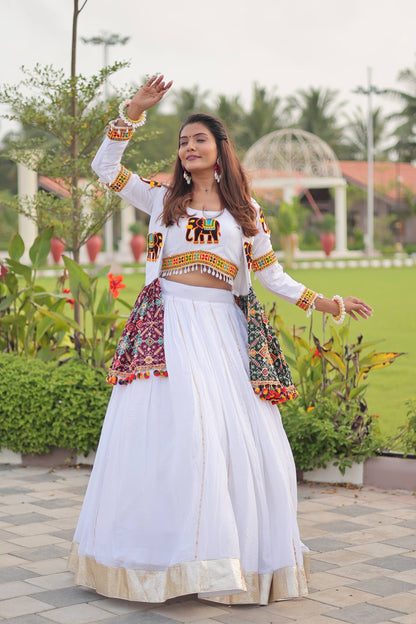 Navratri Special Gamathi Work Lehenga choli
