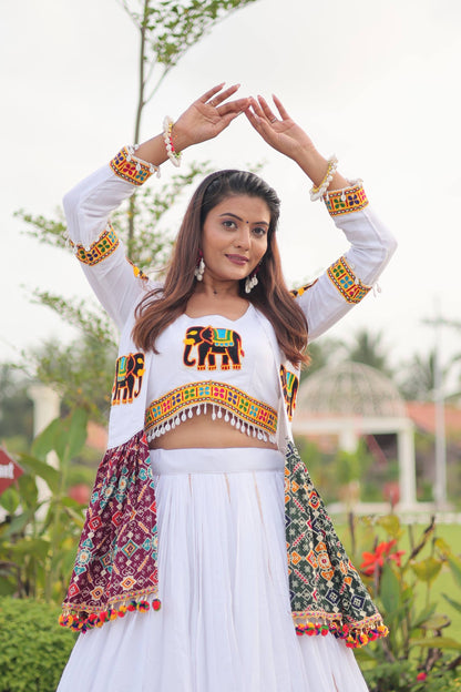 Navratri Special Gamathi Work Lehenga choli