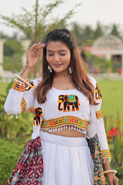 Navratri Special Gamathi Work Lehenga choli