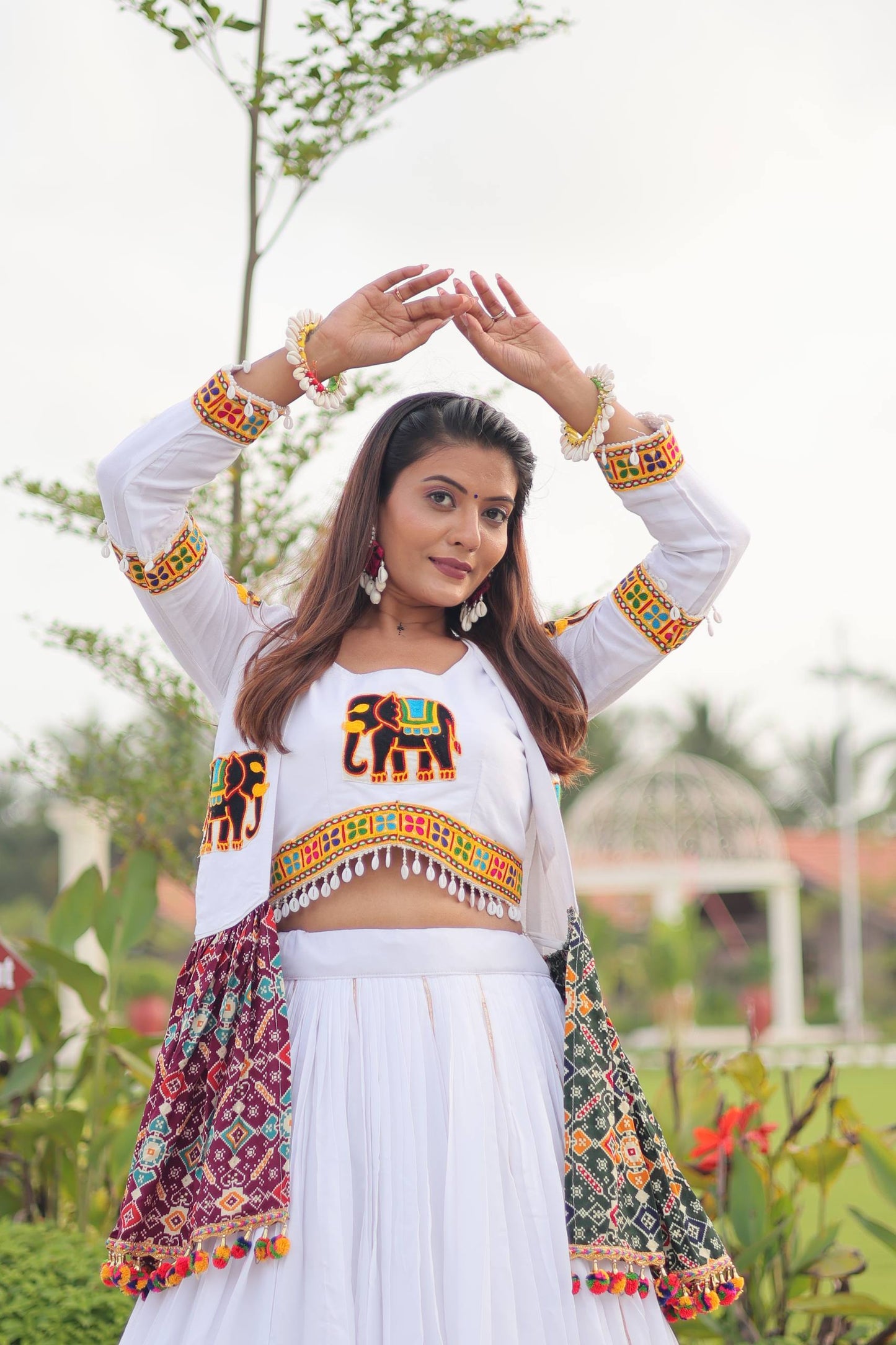 Navratri Special Gamathi Work Lehenga choli
