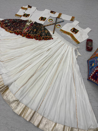 Navratri Special Gamathi Work Lehenga choli