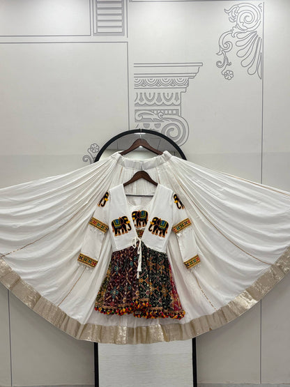 Navratri Special Gamathi Work Lehenga choli