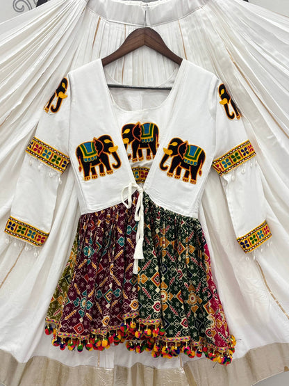 Navratri Special Gamathi Work Lehenga choli